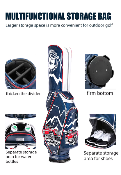 WanderS Golf Bag Manufacturer Custom Logo Pu Leather Golf Bag Waterproof Golf