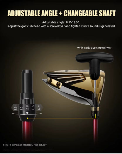 WanderS Made In China Carbon Fiber Graphite Shaft Men Professional Golf Clubs Complete Set With Golf Bag