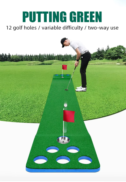 WanderS Two-Way 12 Holes Portable Mini Golf Courses Artificial Turf Putting Green
