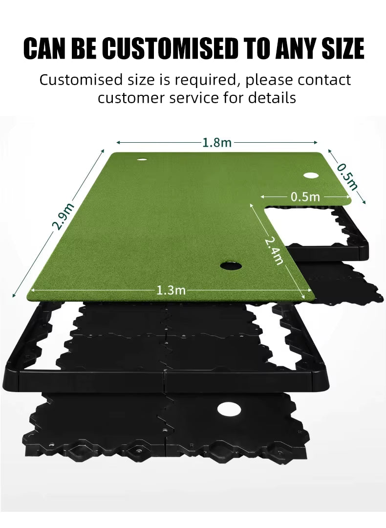 WanderS Indoor Golf Practice Device Spliced Green Putting Practice Office Home Outdoor Set Can Be Customized