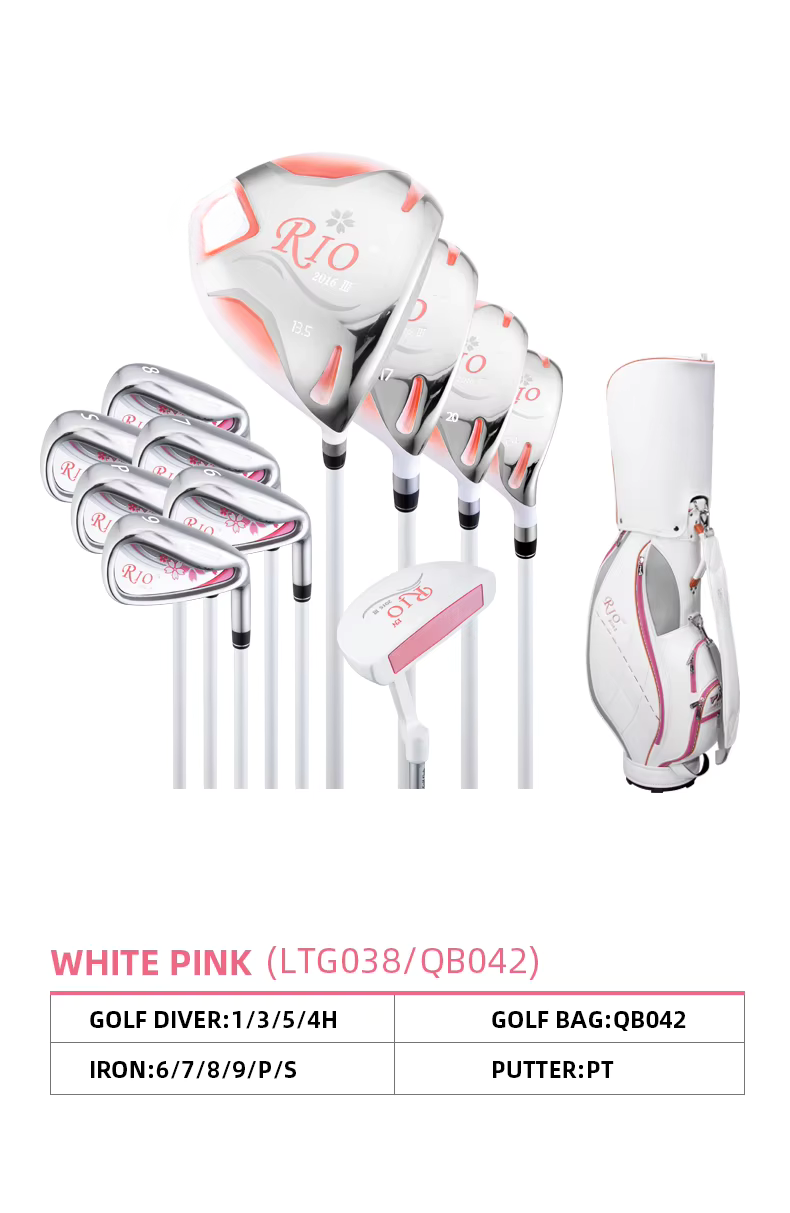 WanderS Golf Clubs Complete Set Women Junior Golf Sets Custom Logo Golf Clubs