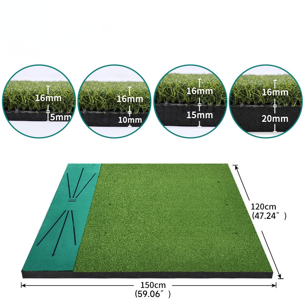 WanderS Golf Hitting Mat Display Track Velvet High Density Curved Silk Indoor And Outdoor Swing Mat