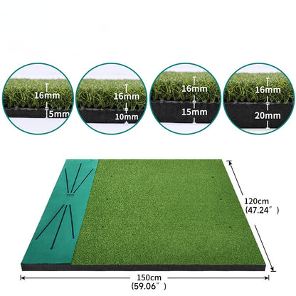 WanderS Golf Hitting Mat Display Track Velvet High Density Curved Silk Indoor And Outdoor Swing Mat