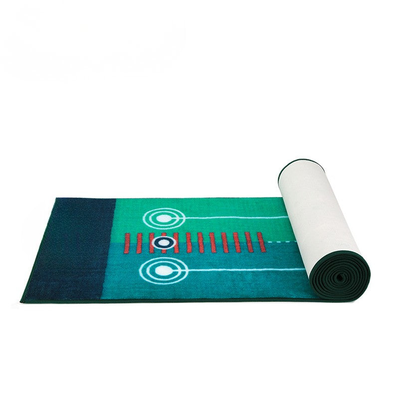 WanderS Portable Indoor Golf Family Practice Blanket Velvet Two-Way Putter Mat Practice Blanket