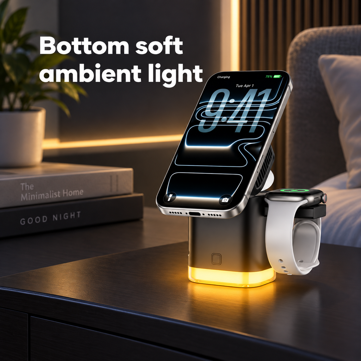 WanderS 4-in-1 Qi2.2 25W Cooling Wireless Charger