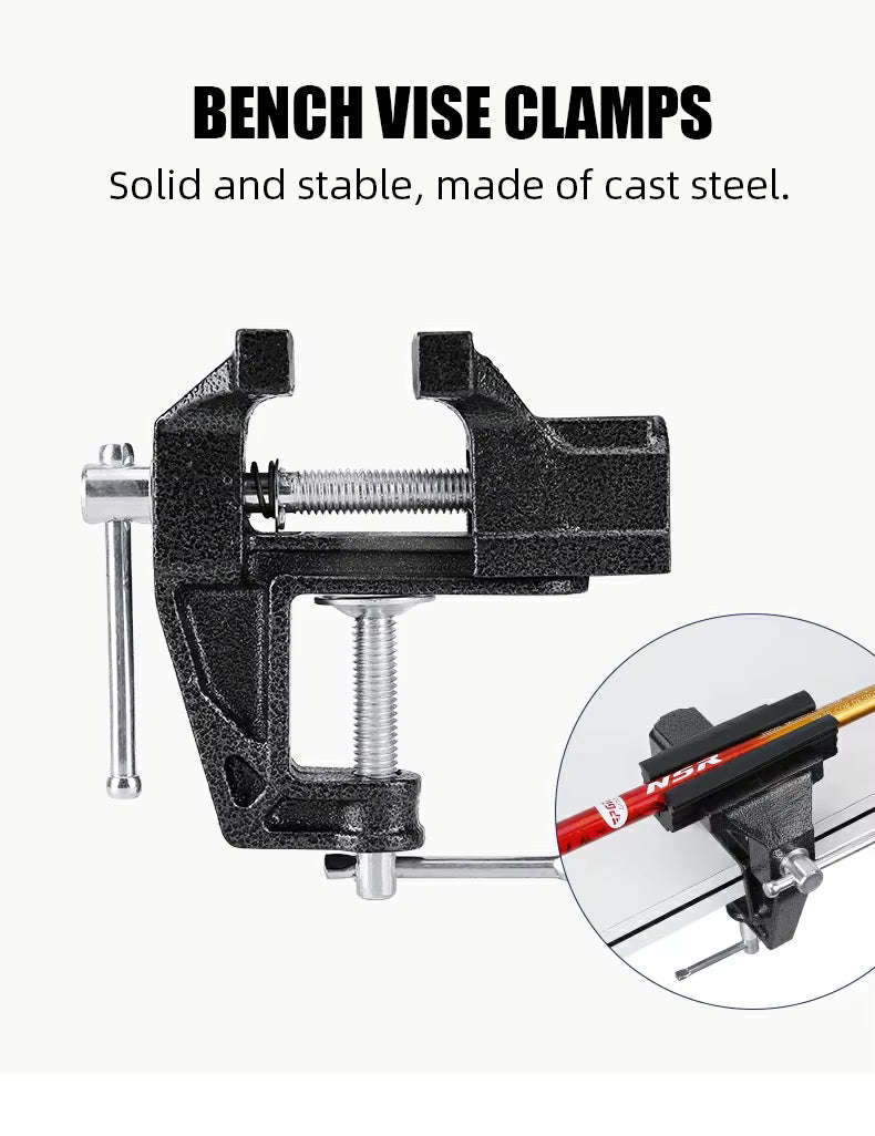 WanderS Golf Club Quick Shaft Clamp Regrip Vise Tool Set Golf Club Grip Station Golf Grip Tool