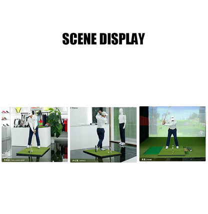 WanderS Adjust Height Anti Slip Golf Swing Training Mat Stitching Golf Swing Trainer