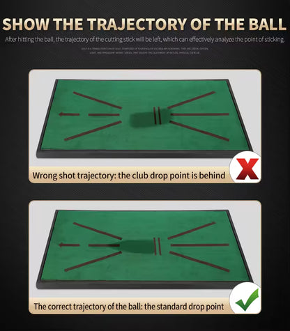 WanderS Diy Golf Trajectory Display Hitting Mat Velvet Driving Range Golf Hitting Mat