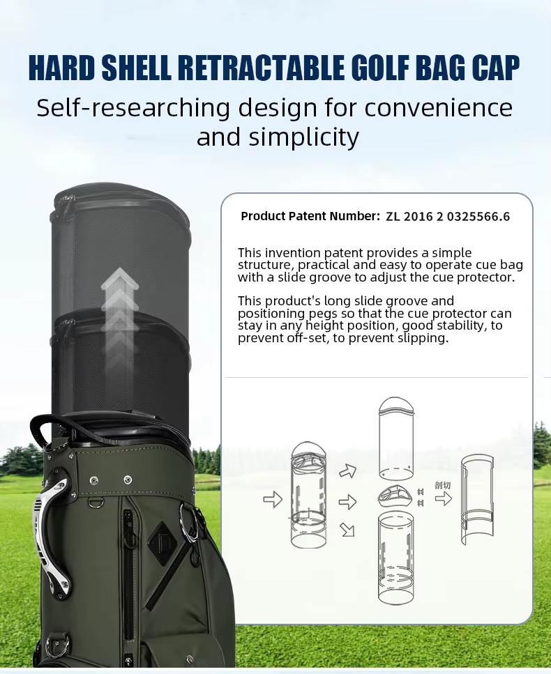 WanderS Custom Waterproof Golf Travel Bag Hard Case Tour Golf Bags With Wheels