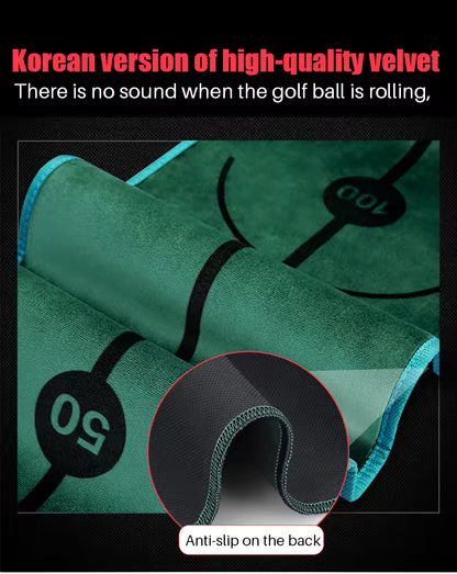 WanderS  Professional Indoor Golf Putting Trainer Velvet Mini Practice Mat