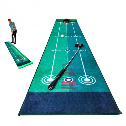 WanderS Portable Indoor Golf Family Practice Blanket Velvet Two-Way Putter Mat Practice Blanket by WanderS