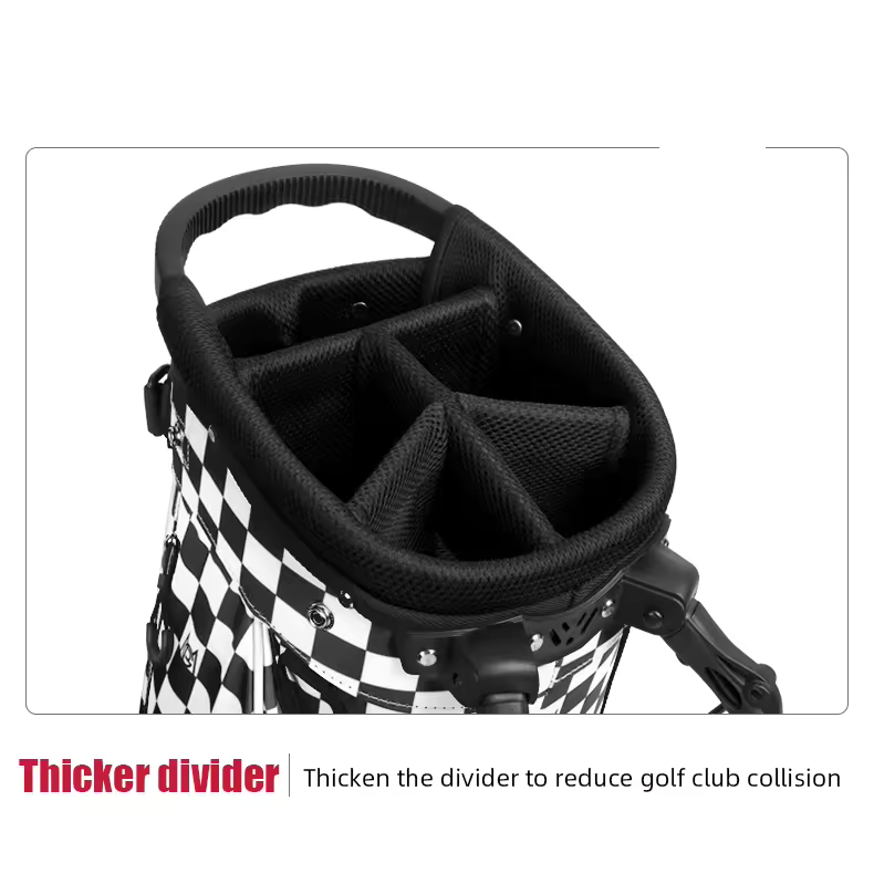WanderS High Quality Golf Stand Bag Custom Logo Korea Style Plaid Golf Bag
