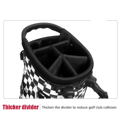 WanderS High Quality Golf Stand Bag Custom Logo Korea Style Plaid Golf Bag