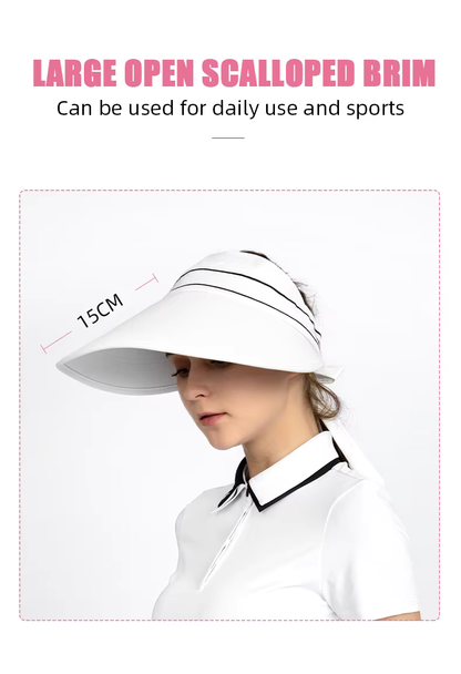 WanderS Ladies Embroidered Hat Golf Oversized Visor Cap Manufacturers Womens Golf Visor
