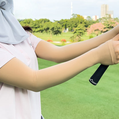 WanderS Golf Sleeves Men And Women Ice Silk Sun Protection Sleeves Summer Cool Breathable Outdoor Cycling Sun Shade Ice Sleeves