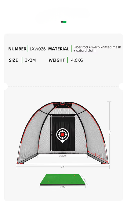 WanderS Golf Tent Practice Net Indoor And Outdoor Chipping Folding Golf Net
