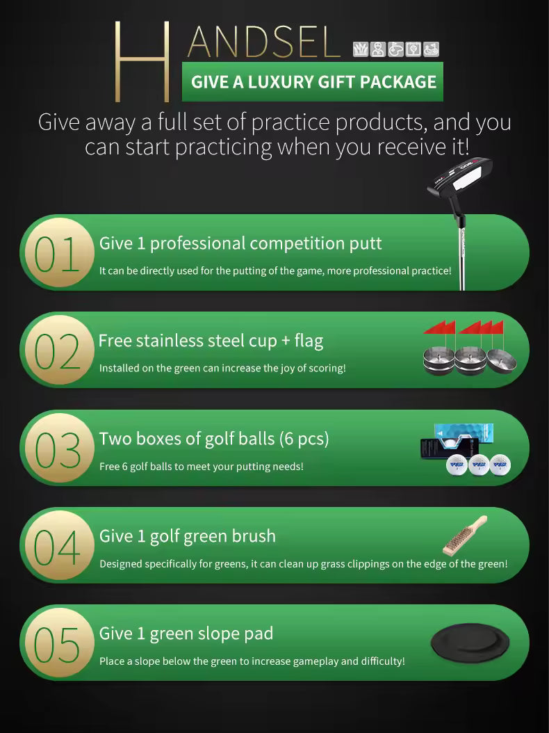 WanderS Customized Artificial Grass 18 Hole Golf Indoor/Outdoor Putting Green