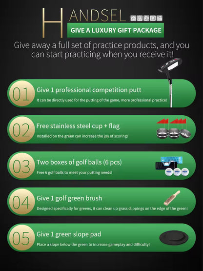 WanderS Customized Artificial Grass 18 Hole Golf Indoor/Outdoor Putting Green