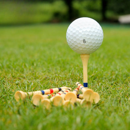 WanderS Oem Custom Bulk Wholesale Bamboo Golf Tee Biodegradable Custom Golf Tees With Height Marker