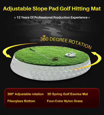 WanderS Good Quality Hot Sale Golf Hitting Mat Can Be Rotated 360 Degrees To Adjust The Slope