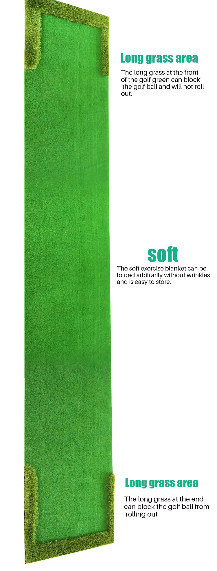 WanderS Mini Golf Putting Green/Portable Golf Green ,Office Putting Game