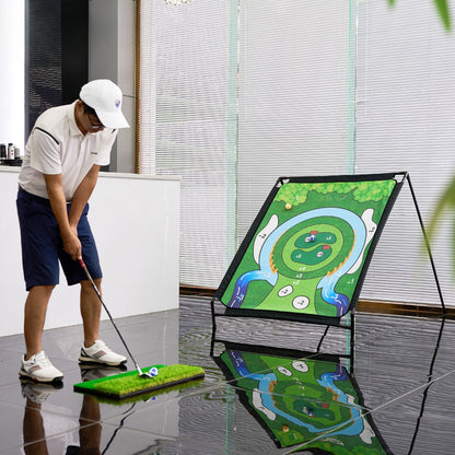 WanderS Golf Training Device Chipping Target Cloth Practice Hitting Mat Game Set Indoor Golf