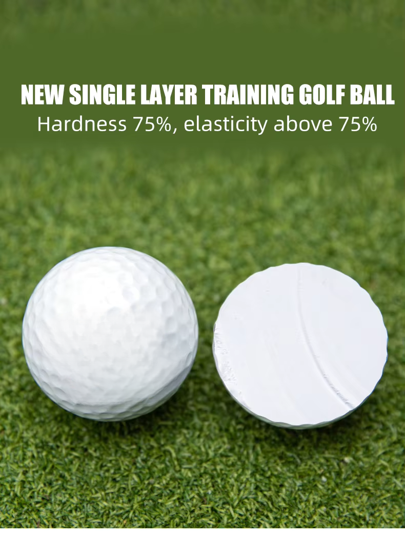 WanderS Custom 1 Layer Durable Rubber Practice Training Golf Ball For Driving Rang