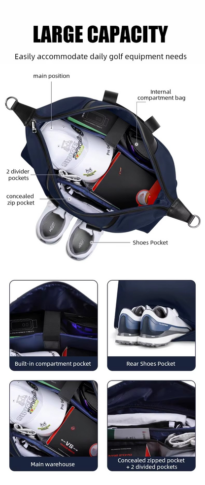WanderS Golf Boston Bag Manufacturer Lightweight Waterproof Custom Branded