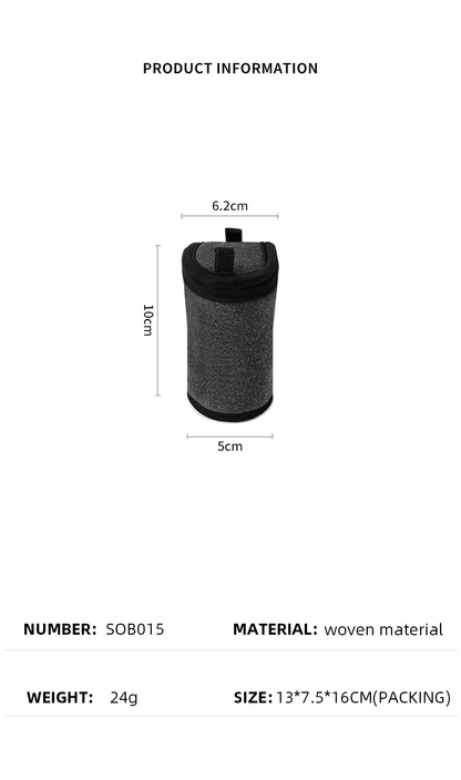 WanderS Grey Golf Ball Storage Bag Magnetic Suction Mini Pouch Golf Balls Bag