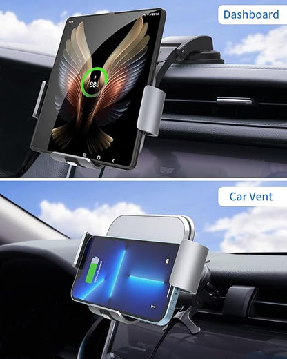 WanderS 15W Samsung Z Fold Car Wireless Charger with Ambient Light