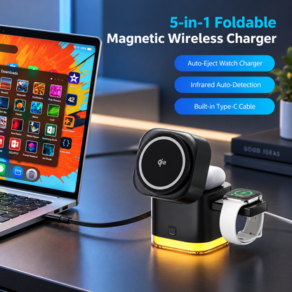 WanderS 5-in-1 Foldable Magnetic Wireless Charger