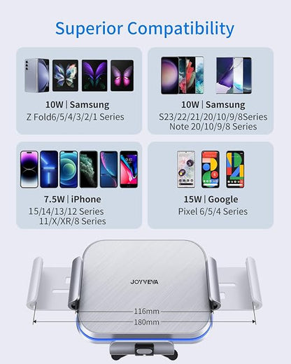 WanderS 15W Samsung Z Fold Car Wireless Charger with Ambient Light