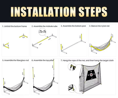 WanderS Golf Hitting Simulator Net Target Outdoor Practice Golf Chipping Net