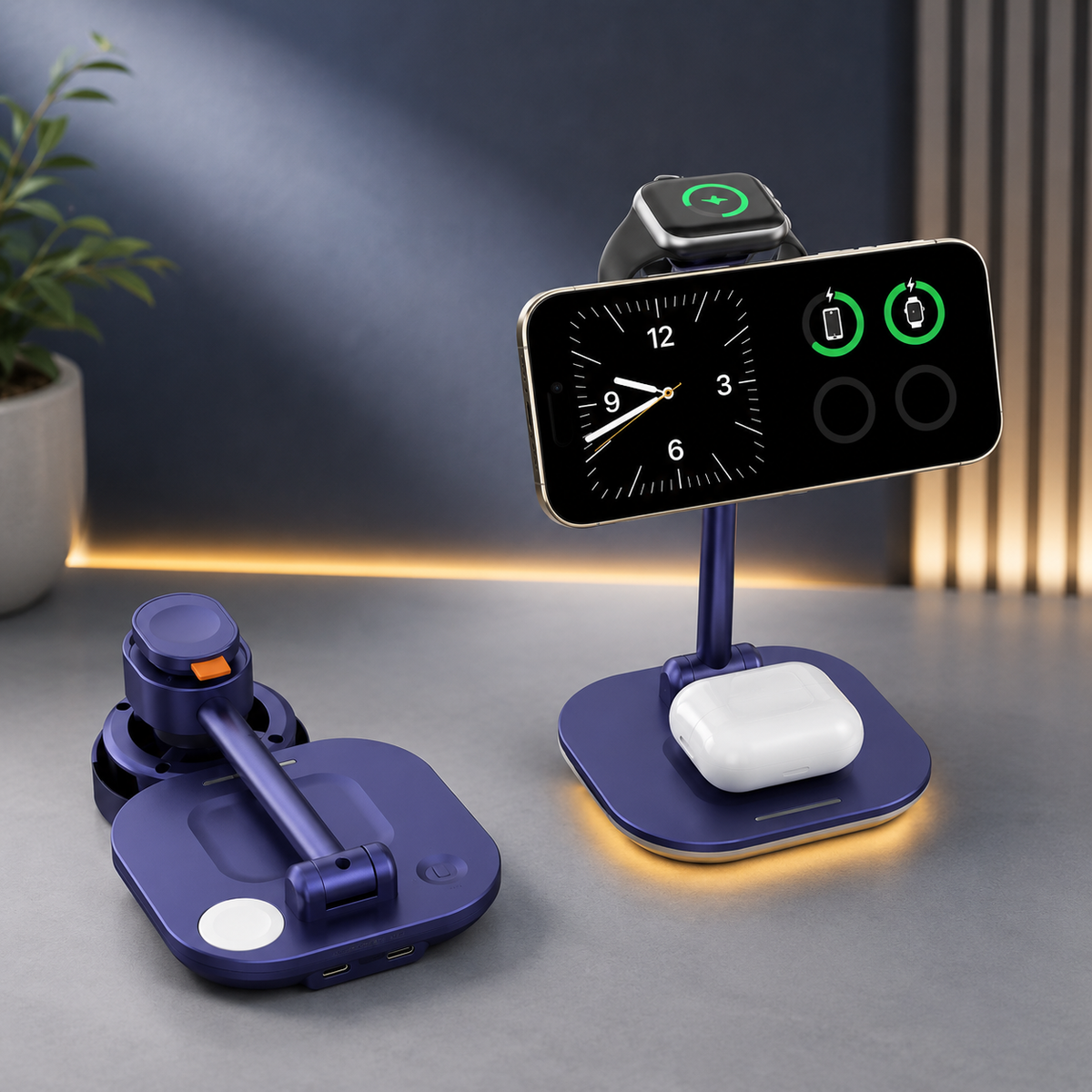 WanderS 3-in-1 Qi2.2 25W Cooling Wireless Charging Stand