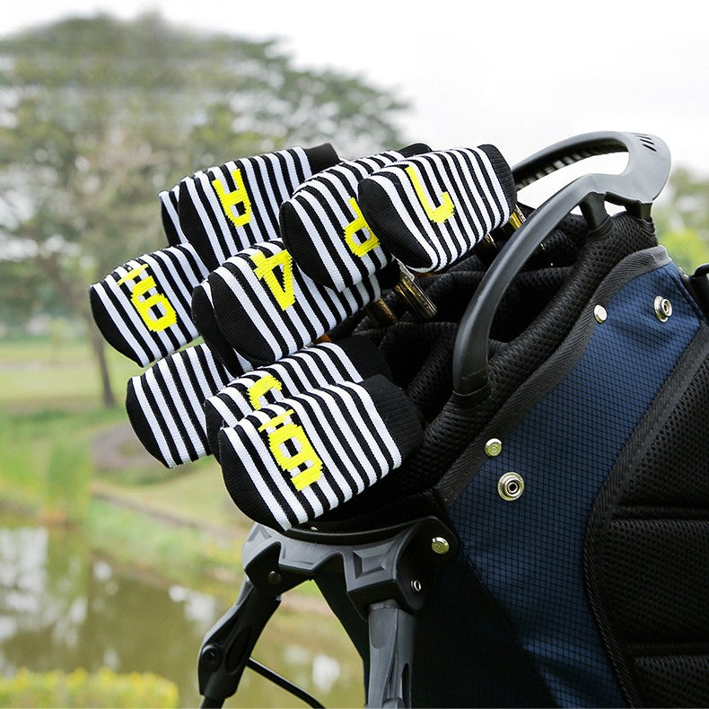 WanderS Golf Club Head Cover Knitted Iron Club Set Thick Plush 10 Packs With Numbers For Men And Women