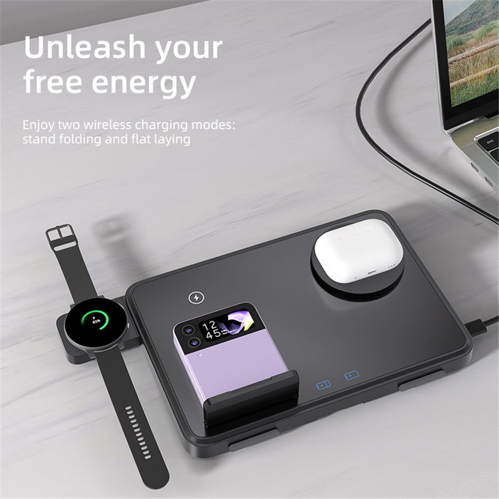 WanderS 4-in-1 Dual-Coil Magnetic Wireless Charger 15W