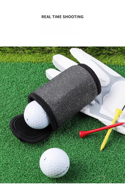 WanderS Grey Golf Ball Storage Bag Magnetic Suction Mini Pouch Golf Balls Bag