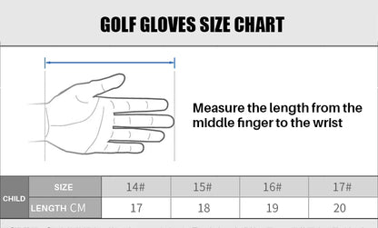 WanderS Children Gloves Kid'S Golf Gloves With Marker