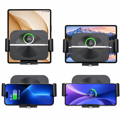 WanderS 15W Samsung Z Fold Car Wireless Charger with Brushed Finish