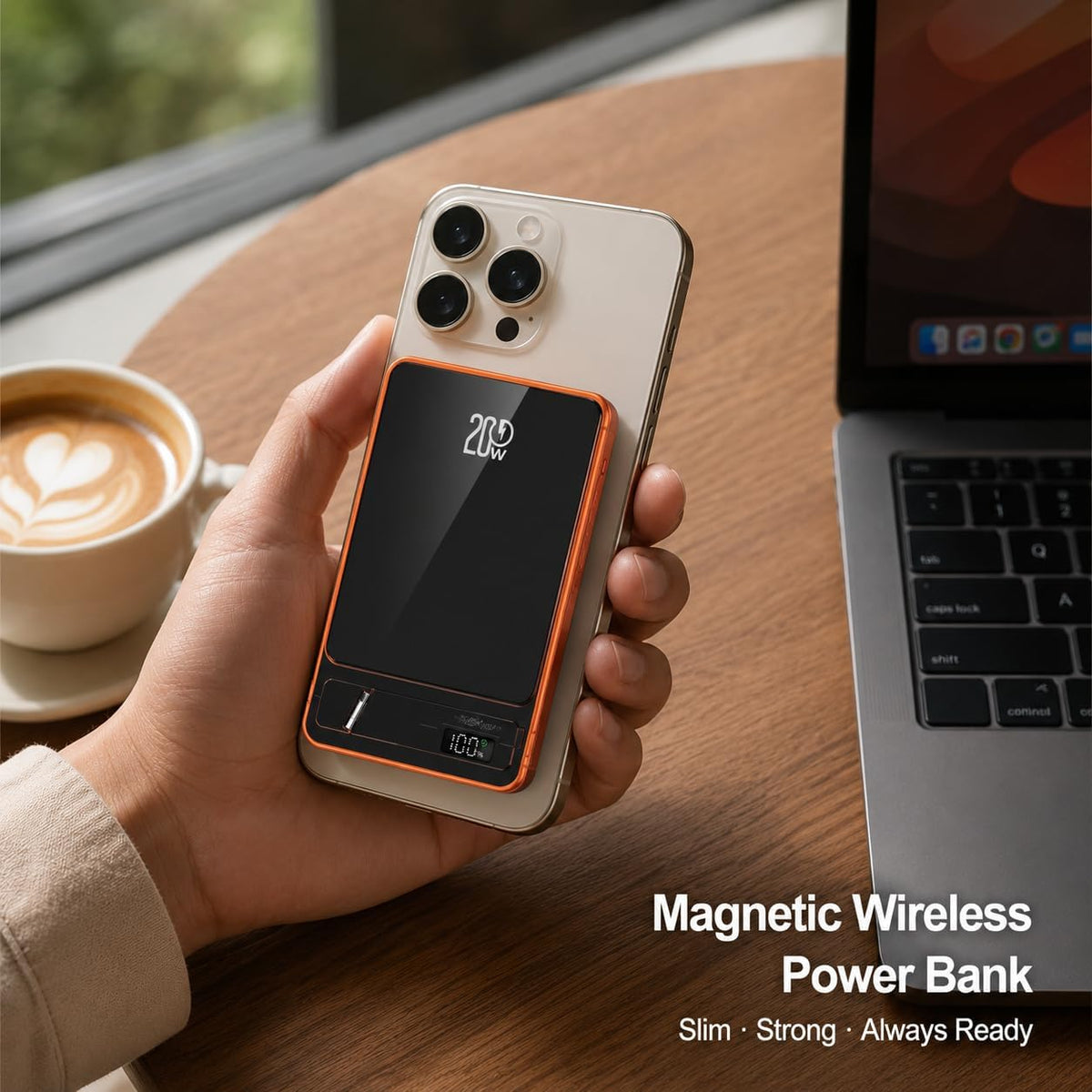 WanderS 10000mAh Ultra-Thin Magnetic Power Bank