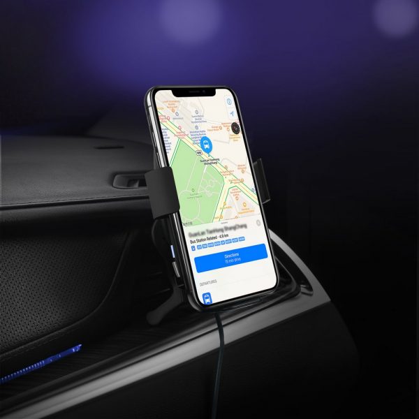 WanderS 15W Dual-Coil Car Wireless Charger