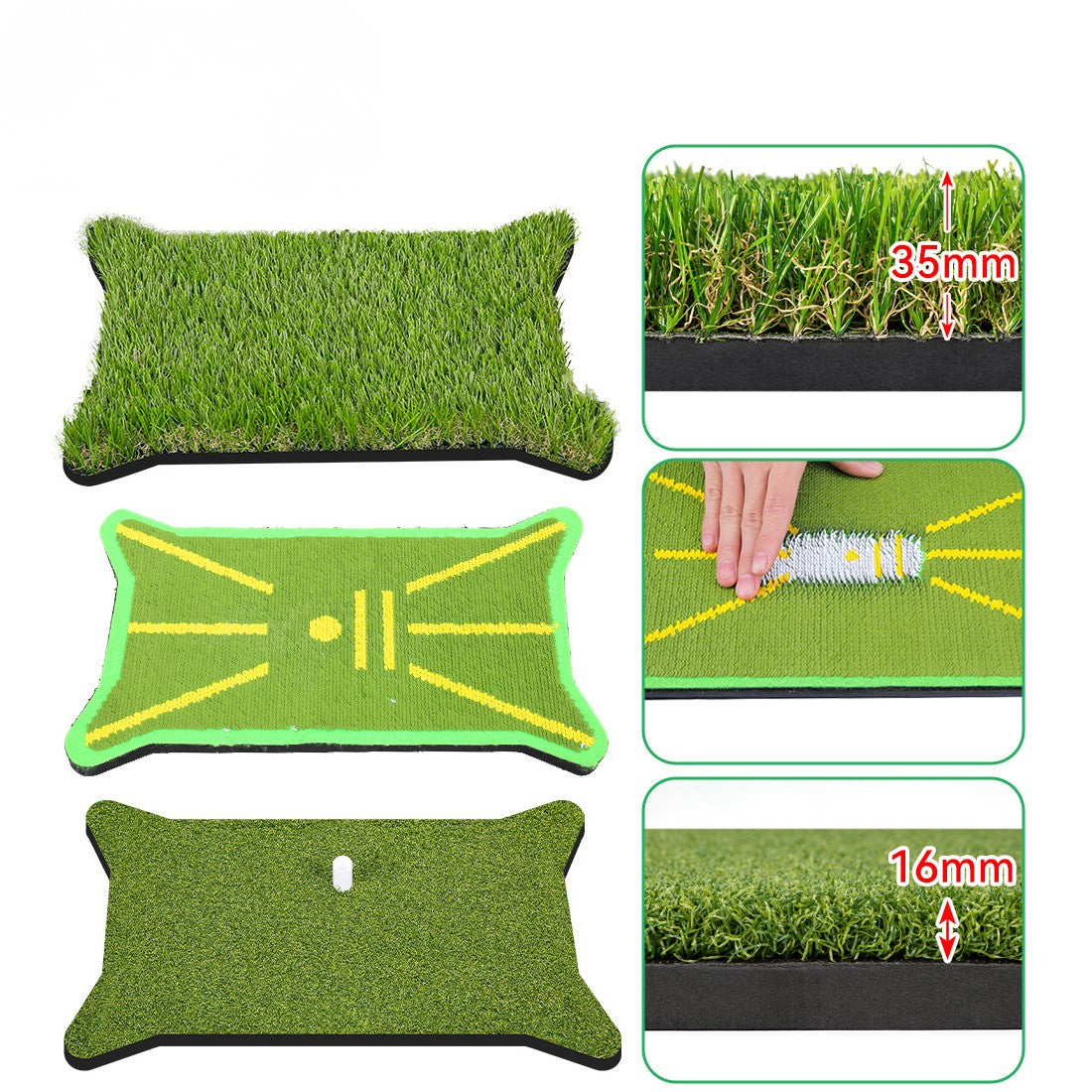 WanderS Golf Hitting Mat Replaceable Mat Indoor And Outdoor Swing Practice Mat Golf Mat Manufacturer