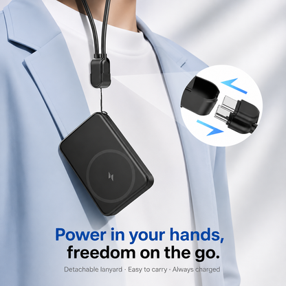 WanderS 10000mAh Magnetic Power Bank with Digital Display