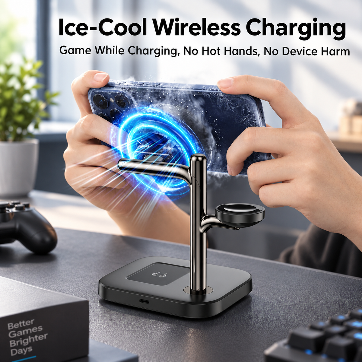 WanderS 3-in-1 Qi2.2 25W Magnetic Wireless Charger