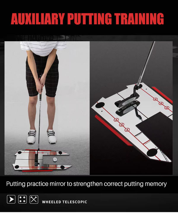 WanderS Universal Golf Putting Trainer Mirror Large Golf Putting Alignment