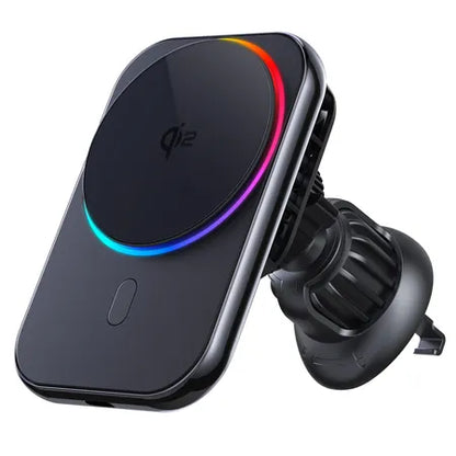 WanderS Qi2 15W Cooling Car Wireless Charger Silicone Face cover with LED