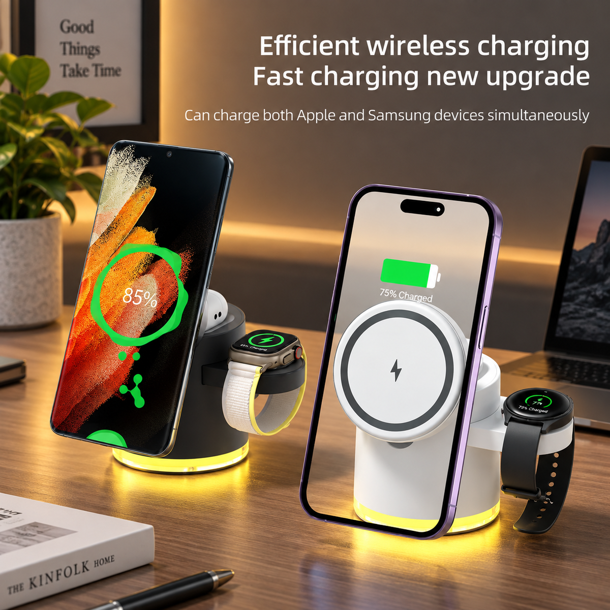 WanderS 3-in-1 15W  Max Foldable Magnetic Wireless Charger