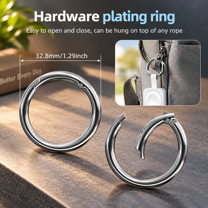 WanderS 1000mAh Watch Power Bank with Metal Ring – Apple