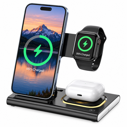 WanderS 3-in-1 Foldable Samsung Wireless Charger 15W