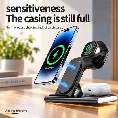 WanderS 3-in-1 Foldable Samsung Wireless Charger 15W